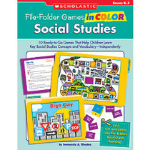 Scholastic File-Folder Games in Color: Social Studies