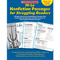 Scholastic Hi-Lo Nonfiction Passages &mdash; Grades 4-5