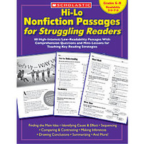 Scholastic Hi-Lo Nonfiction Passages &mdash; Grades 6-8