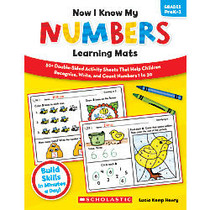 Scholastic Now I Know My Numbers Learning Mats