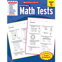 Scholastic Success With: Math Tests Workbook, Grade 5