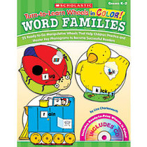 Scholastic Turn-To-Learn Wheels In Color: Word Families