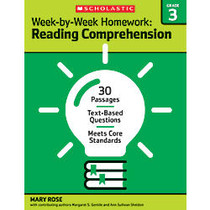 Scholastic Week-By-Week Homework: Reading Comprehension Workbook, Grade 3