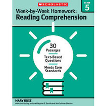 Scholastic Week-By-Week Homework: Reading Comprehension Workbook, Grade 5