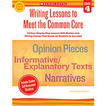 Scholastic Writing Lessons To Meet The Common Core For Grade 4