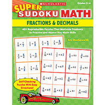 Super Sudoku Math: Fractions & Decimals