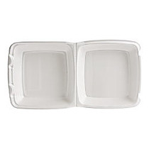 Dart Carryout Food Containers, 1 Compartment, 3 1/4 inch; x 8 3/8 inch; x 7 7/8 inch;, White, Pack Of 200
