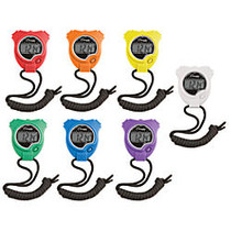 Champion Sports Stopwatches, Assorted Colors, Pack Of 6