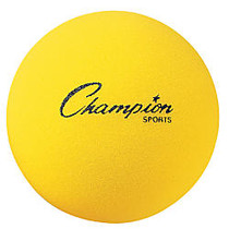 Champion Sports Uncoated Foam Ball, 7 inch;, Yellow