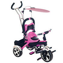 Lil' Rider 2-in-1 Stroller Tricycle Trainer, 41 inch;H x 33 1/2 inch;W x 15 1/2 inch;D, Pink