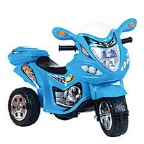 Lil' Rider Motorized Ride-On 3-Wheel Motorcycle Trike, 20 inch;H x 14 1/4 inch;W x 31 3/4 inch;D, Blue