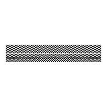Barker Creek Double-Sided Straight-Edge Border Strips, 3 inch; x 35 inch;, Chevron Black, Pack Of 12