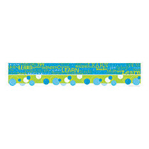 Barker Creek Double-Sided Straight-Edge Border Strips, 3 inch; x 35 inch;, Learn, Pack Of 12