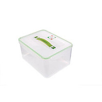 Kinetic Fresh Food Storage Container, 237 Oz, Clear/Green