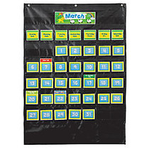 Carson-Dellosa Deluxe Calendar Pocket Chart, 25 inch; x 35 inch;, Black, Grades Pre-K - 8