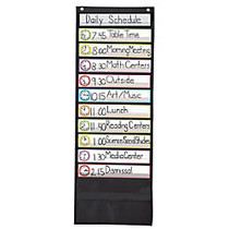 Carson-Dellosa Deluxe Scheduling Pocket Chart, 16 inch;H x 8 inch;W x 1/4 inch;D, Black, Grades Pre-K-8