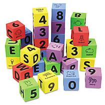 Chenille Kraft WonderFoam Learning Blocks, Assorted Colors, Pack Of 30
