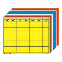 Creative Shapes Horizontal Calendars, 28 inch; x 22 inch;, Multicolor, Pre-K - Grade 8, Pack Of 12