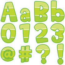 Creative Teaching Press; Painted Palette; Designer Letters, 2 inch; x 4 inch;, Lime Green Paint Chip