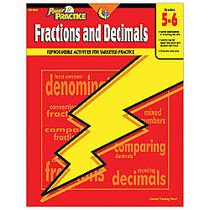 Creative Teaching Press; Power Practice Workbook, Fractions & Decimals, Grades 5-6