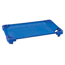 ECR4Kids; Stackable Cots, Toddler, Ready to Assemble, 5 inch;H x 40 inch;W x 23 inch;D, Blue, Pack Of 6