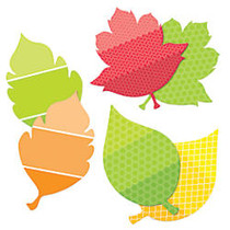 Educational D&eacute;cor Painted Palette Designer Cut-Outs, 10 inch; x 10 inch;, Leaves, Pack Of 12, Grades 1-8