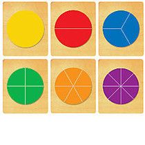 Ellison; Prestige; SureCut&trade; Set, Math, Large, Fraction Circles (6 Die Set)