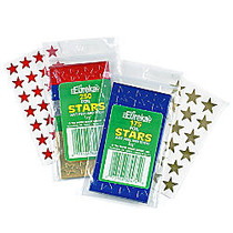 Eureka Presto-Stick; Foil Stars, 1/2 inch;, Assorted, Pack Of 250