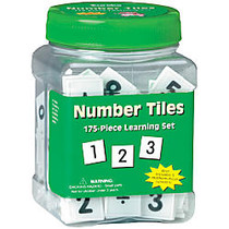 Eureka&trade; Learning Tool Tubs, Number Tiles, Pack Of 6