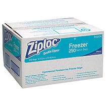 Ziploc; Freezer And Storage Bags, 1 Gallon, Box Of 250