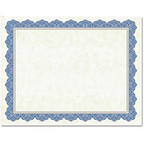 Geographics Drama Blue Border Blank Certificates - 8.50 inch; x 11 inch; - Inkjet, Laser Compatible