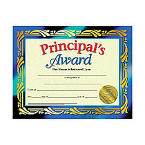 Hayes Publishing Certificates, Principal's Award, 8 1/2 inch; x 11 inch;, Multicolor, Pre-K To Grade 12, Pack Of 30