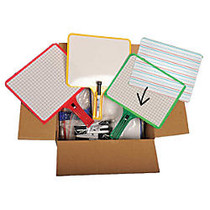 KleenSlate Rectangular Dry-Erase Paddle Set, Assorted Colors, Set Of 12