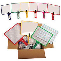 KleenSlate Rectangular Dry-Erase Paddle Set, Assorted Colors, Set Of 36