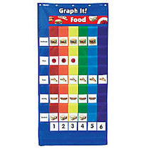 Learning Resources Double-Sided Graphing Pocket Chart, 18 inch; x 36 1/2 inch;, Multicolor, Pre-K - Grade 5