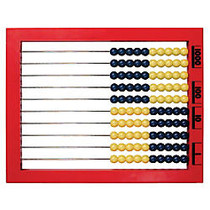 Learning Resources; 2-Color Desktop Abacus, 1/2 inch;H x 9 1/2 inch;W x 8 1/2 inch;D, Multicolor, Grades Pre-K - 8