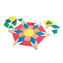 Learning Resources; Giant Foam Floor Pattern Blocks, 12 15/16 inch;H x 9 1/8 inch;W x 3 7/8 inch;D, Assorted Colors, Pre-K - Grade 9, Pack Of 49