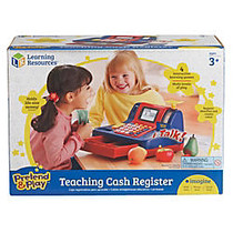 Learning Resources; Pretend & Play; Teaching Cash Register, 8 inch;H x 9 1/2 inch;W x 13 inch;D, Grades Pre-K - 1