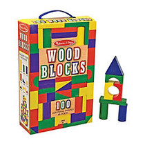 Melissa & Doug 100 Wood Blocks Set