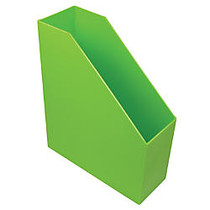 Romanoff Magazine Files, 9 1/2 inch;H x 3 1/2 inch;W x 11 1/2 inch;D, Lime Green, Pre-K - Grade 8, Pack Of 3