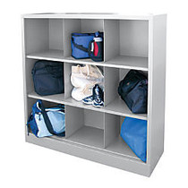 Sandusky Cubbie Storage Organizer, 52 inch; x 46 inch; x 18 inch;, 50% Recycled, Dove Gray