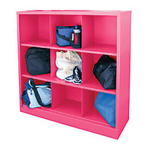 Sandusky Cubbie Storage Organizer, 52 inch; x 46 inch; x 18 inch;, 50% Recycled, Pink