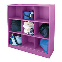 Sandusky Cubbie Storage Organizer, 52 inch; x 46 inch; x 18 inch;, 50% Recycled, Purple