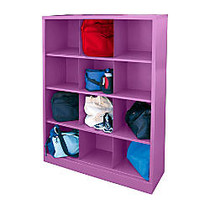 Sandusky Cubbie Storage Organizer, 66 inch; x 46 inch; x 18 inch;, 50% Recycled, Purple