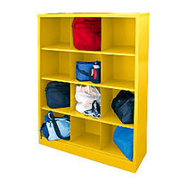 Sandusky Cubbie Storage Organizer, 66 inch; x 46 inch; x 18 inch;, 50% Recycled, Yellow