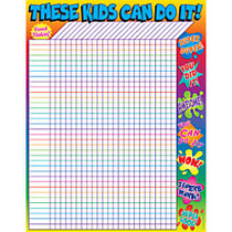 Scholastic Practice Chart, Super Words Incentive, 17 inch; x 22 inch;