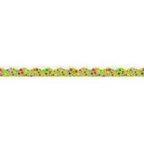 Scholastic Scalloped Trimmer, Graphic Squares, 2 1/4 inch; x 36', Multicolor