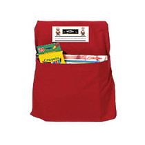 Seat Sack&trade; Organizers, Small, 12 inch;, Red, Grades Pre-K-1, Pack Of 2