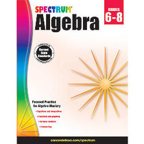 Spectrum; Algebra Workbook, Grades 6-8