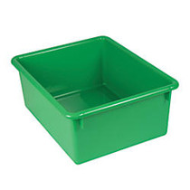 Stowaway; 5 inch; Letter Box, No Lid, 5 inch;H x 10 1/2 inch;W x 13 inch;D, Green, Pack Of 4